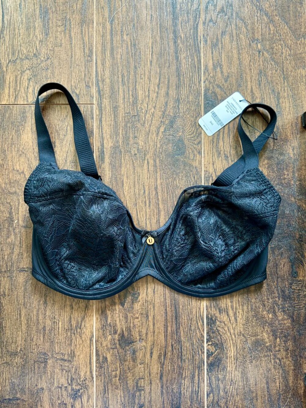 NWT Understance Anya Lace Flexwire Unpadded Bra Black 34G